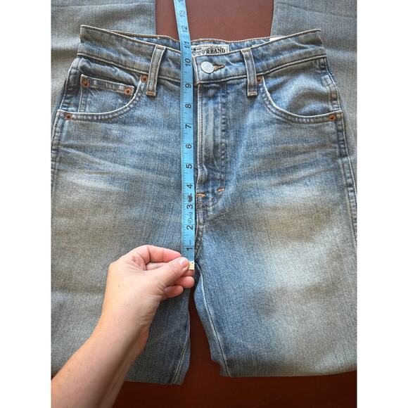 Lucky Brand Lucky Pins High Cuff Patchwork Jeans 00/24 Vintage Wash - Picture 8 of 9